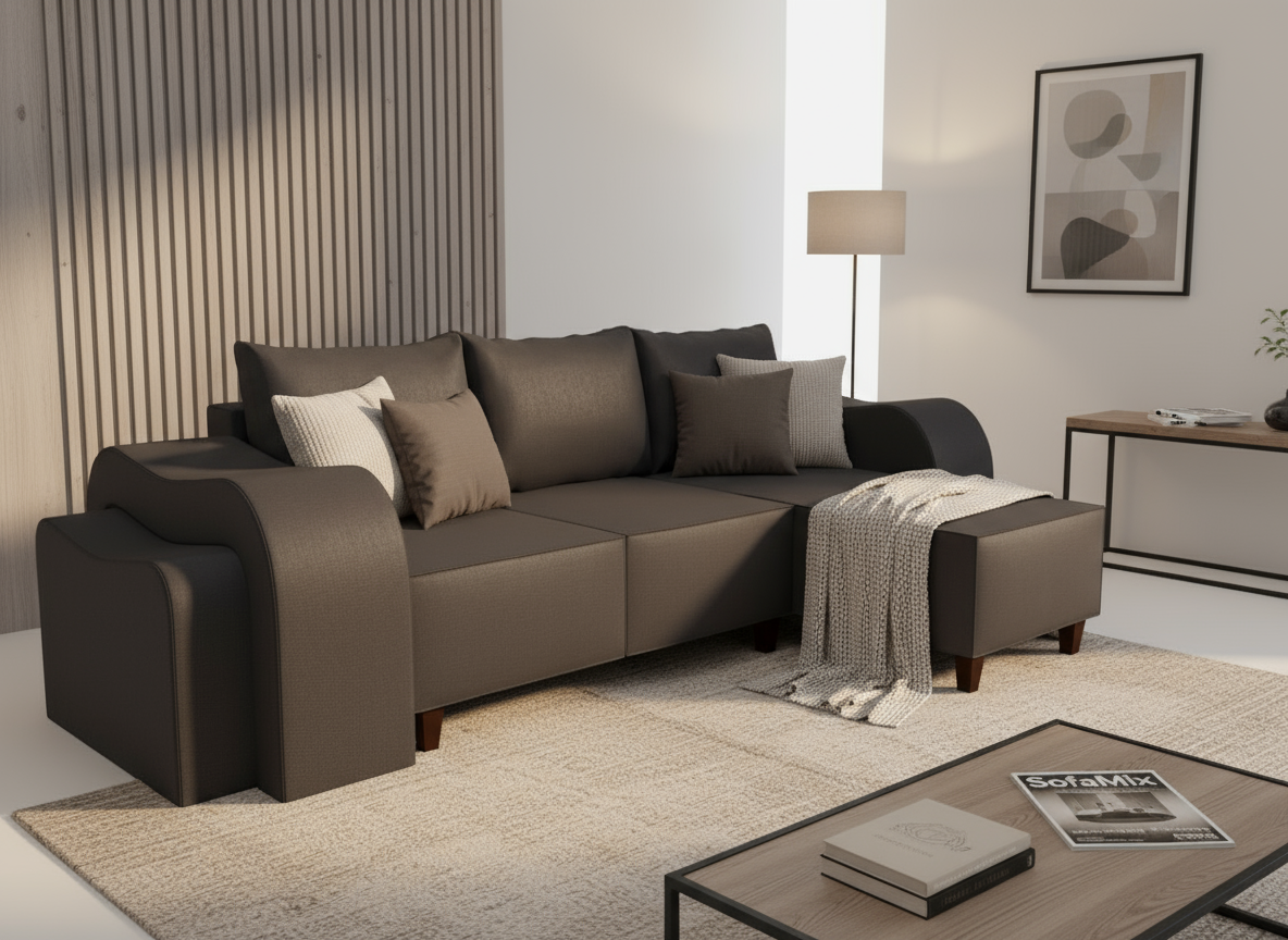 Coltar extensibil Skyler park 2, la comanda, 100+ culori, cu picioare