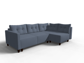 Coltar extensibil Sofia park 3 fara insula, la comanda, 100+ culori, cu picioare