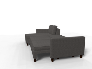 Coltar extensibil Sophia park 2, la comanda, 100+ culori, cu picioare