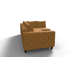 Coltar extensibil Stephanie park 3 fara insula, la comanda, 100+ culori, cu picioare