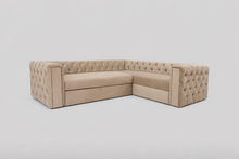 Coltar Extensibil Chesterfield Studio, dimensiune pe comanda, peste 100 culori disponibile