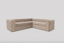 Coltar Extensibil Chesterfield Studio, dimensiune pe comanda, peste 100 culori disponibile