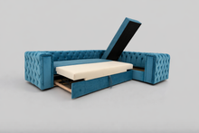 Coltar Extensibil Chesterfield Studio, dimensiune pe comanda, peste 100 culori disponibile