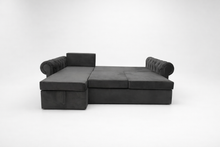 Coltar extensibil Chester Round, pe comanda, 100+ culori, cu picioare