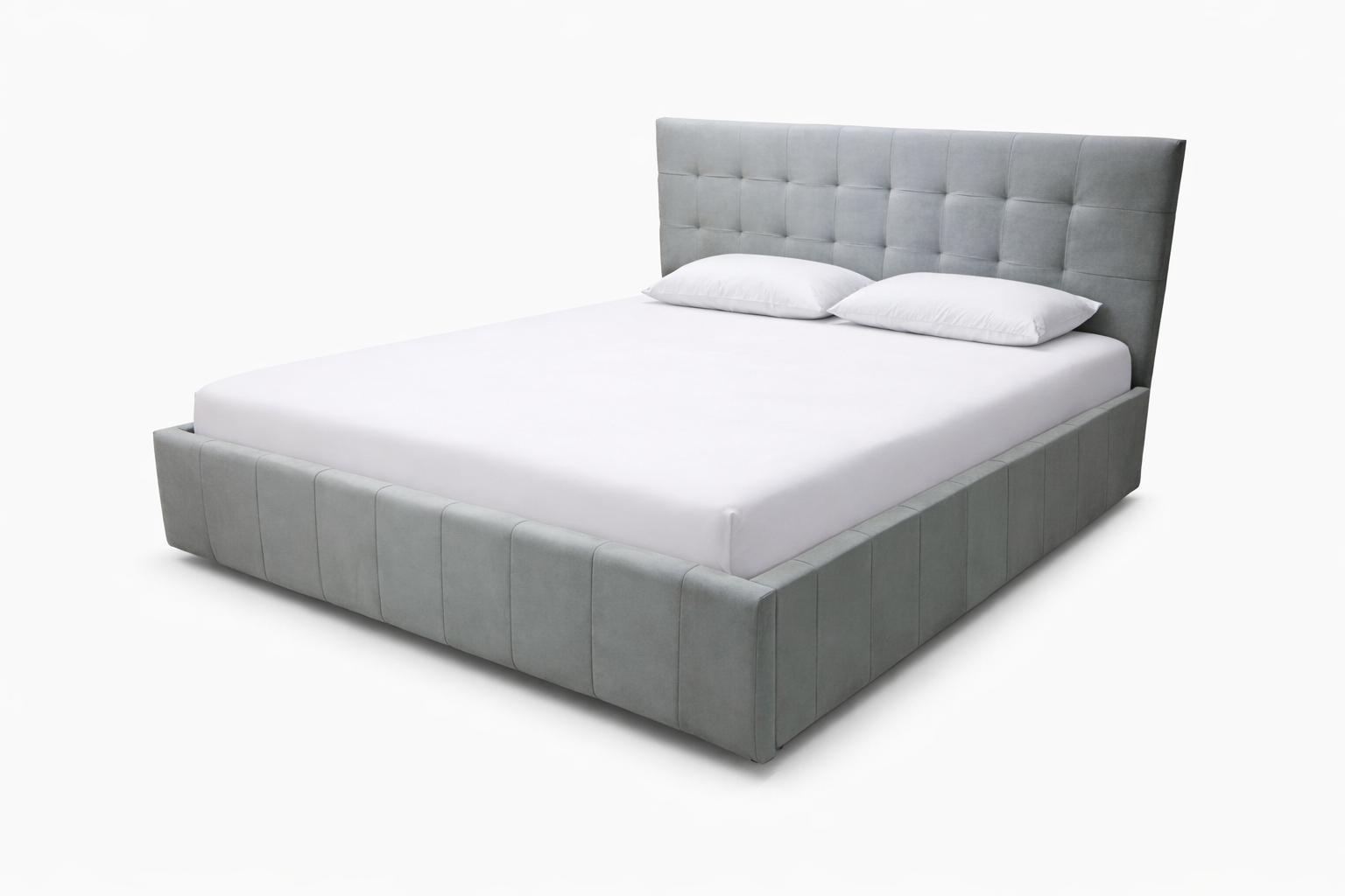 Pat tapițat cu ladă depozitare Della