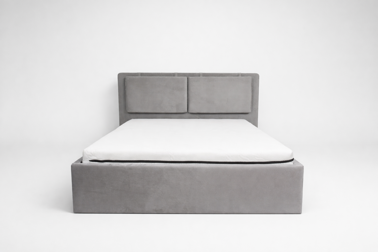 Pat tapițat cu ladă depozitare Duo Panel