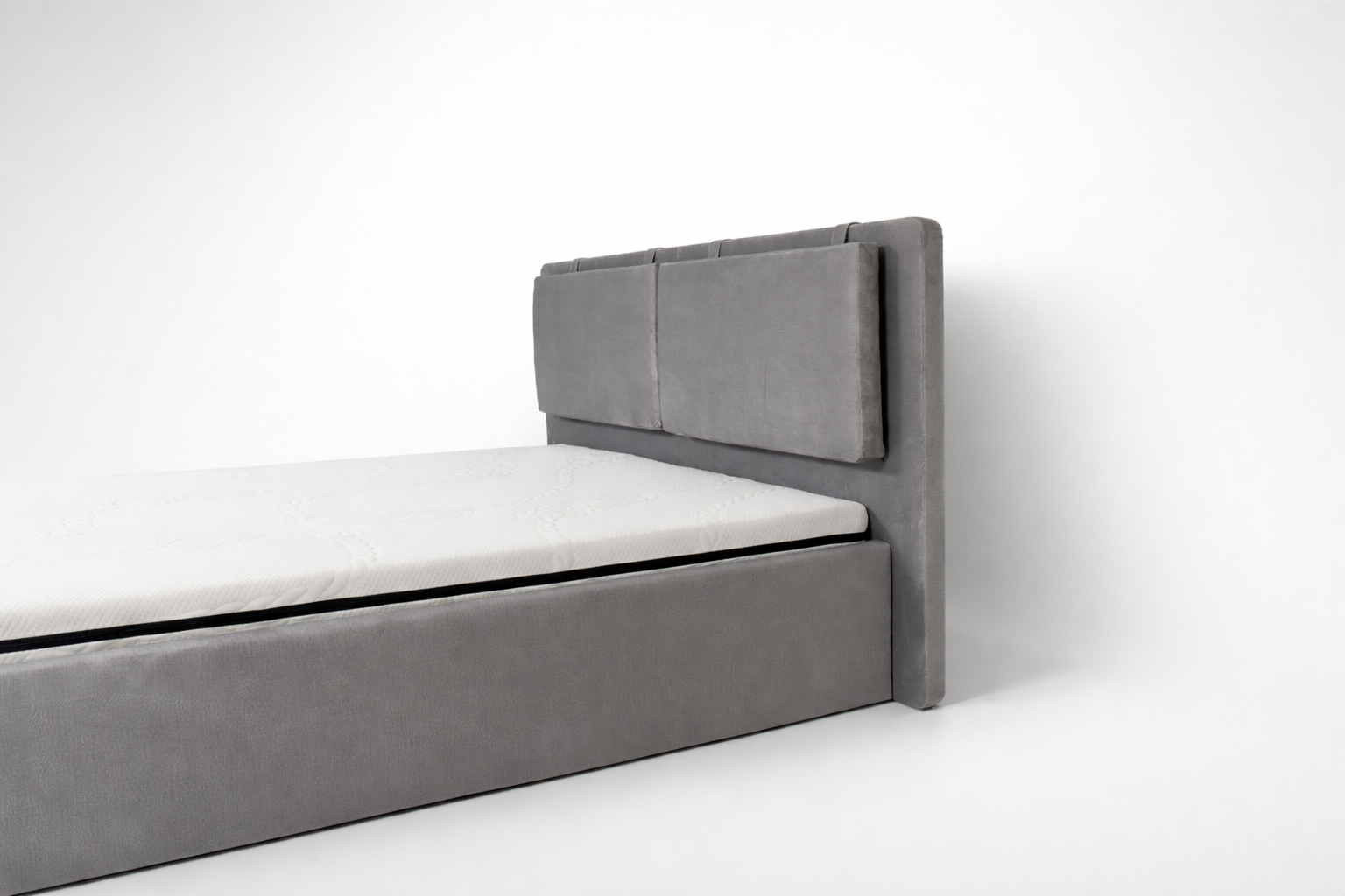 Pat tapițat cu ladă depozitare Duo Panel