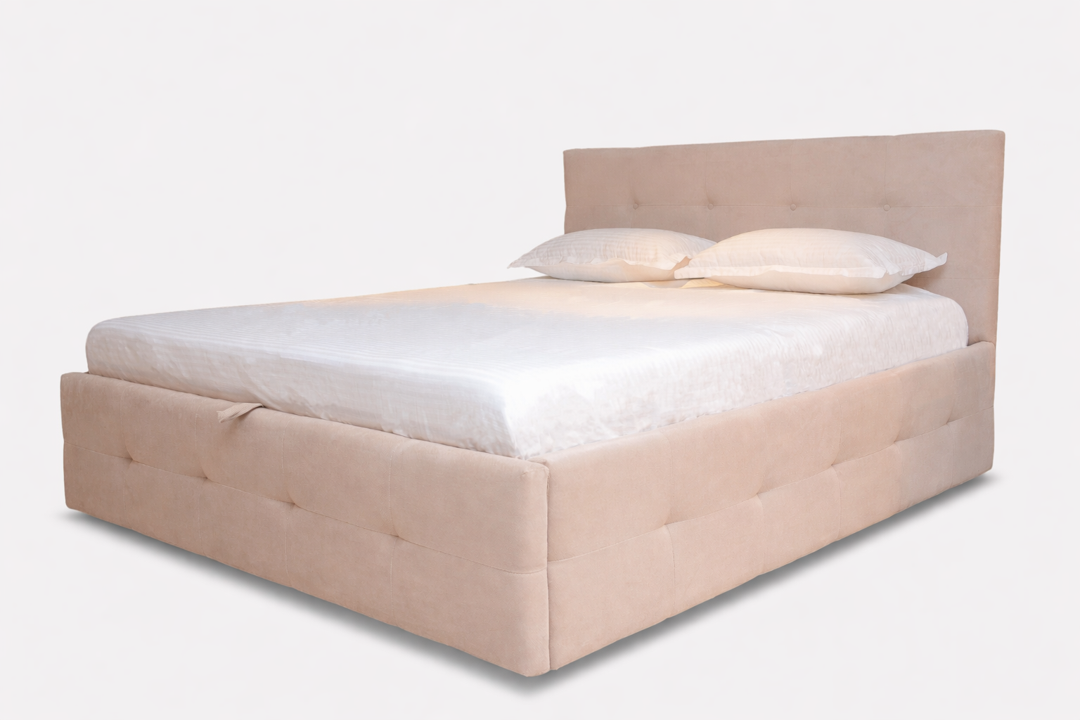 Pat tapițat cu ladă depozitare Iris