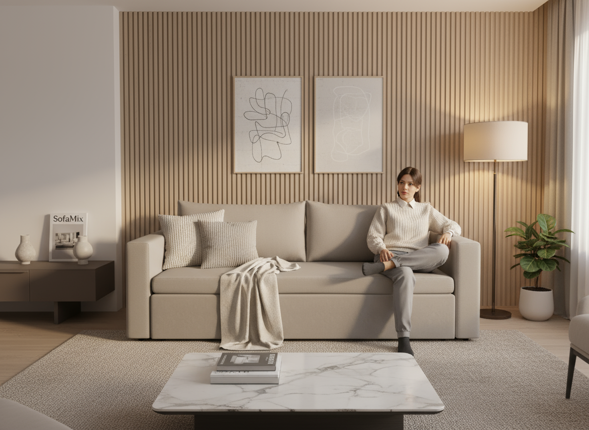 Canapea extensibila Marburg, 3 locuri, lada depozitare, peste 100 culori disponibile, dimensiune pe comanda de la 210x95cm