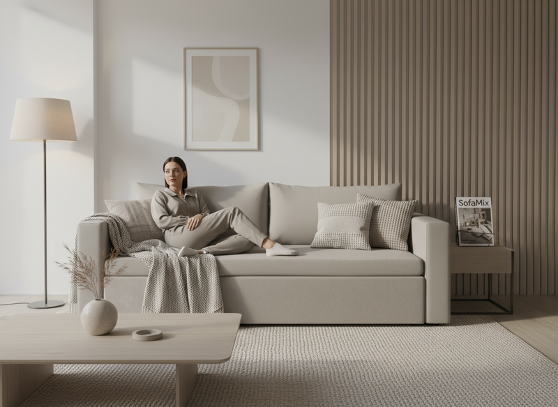 Canapea extensibila Marburg, 3 locuri, lada depozitare, peste 100 culori disponibile, dimensiune pe comanda de la 210x95cm