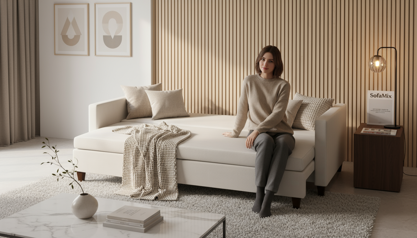 Canapea extensibila Alto, 3 locuri, lada depozitare, peste 100 culori disponibile, dimensiune pe comanda de la 210x95cm