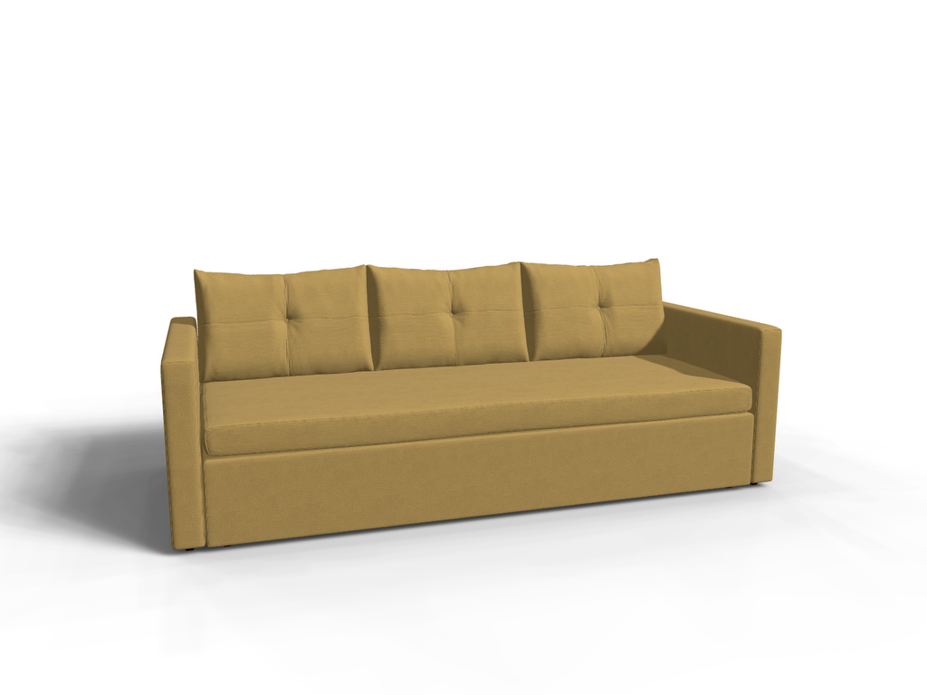 Canapea extensibila Echo, 3 locuri, peste 100 culori disponibile, dimensiune pe comanda de la 210x95cm
