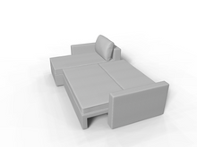 Coltar extensibil cu sezlong Prim, dimensiune pe comanda, peste 100 culori disponibile - SofaMix.ro