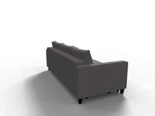 Canapea extensibila Claire, 3 locuri, lada depozitare, peste 100 culori disponibile, dimensiune pe comanda de la 210x95cm - SofaMix.ro
