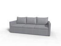 Canapea extensibila Lima, 3 locuri, lada depozitare, peste 100 culori disponibile, dimensiune pe comanda de la 210x95cm