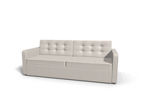 Canapea extensibila Andora, 3 locuri, lada depozitare, peste 100 culori disponibile, dimensiune pe comanda de la 210x95cm