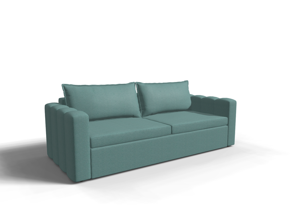 Canapea extensibila Falco, 3 locuri, peste 100 culori disponibile, dimensiune pe comanda de la 210x85cm