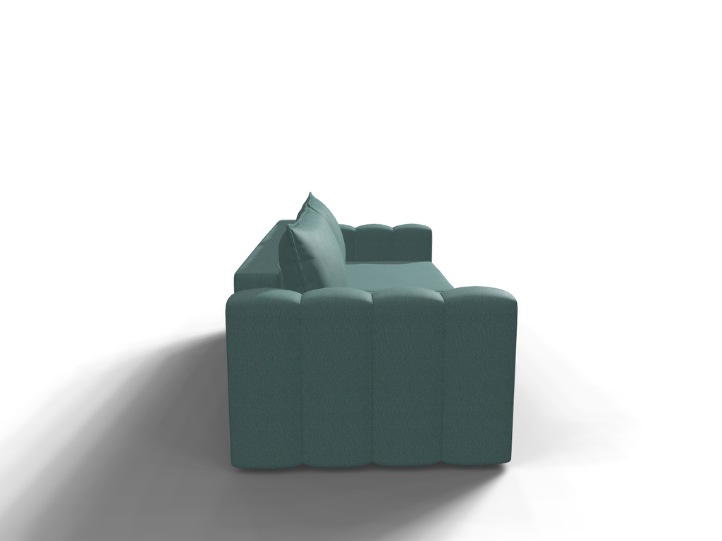 Canapea extensibila Falco, 3 locuri, peste 100 culori disponibile, dimensiune pe comanda de la 210x85cm