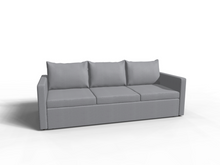 Canapea extensibila Lima, 3 locuri, lada depozitare, peste 100 culori disponibile, dimensiune pe comanda de la 210x95cm - SofaMix.ro