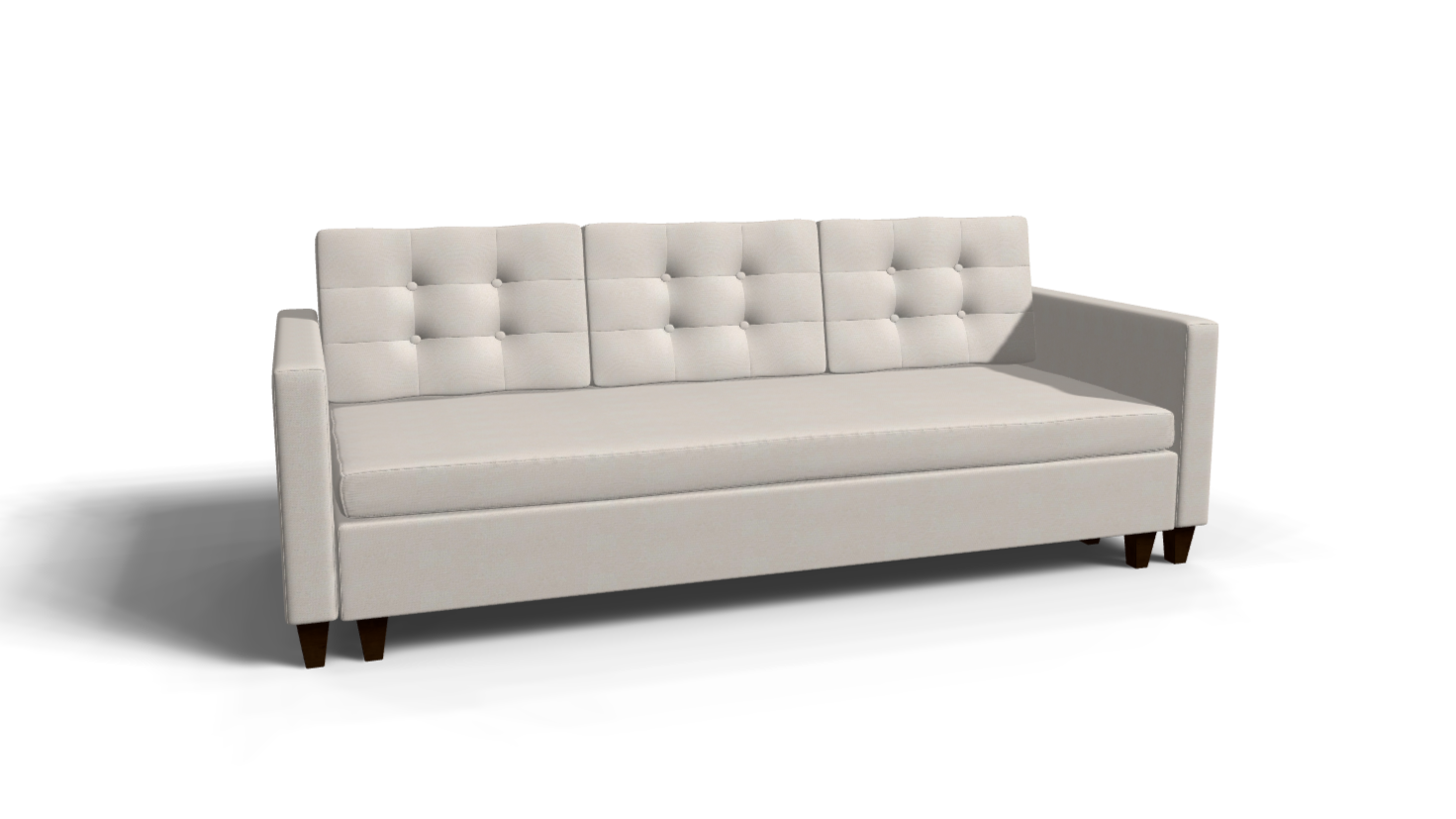 Canapea extensibila Alto, 3 locuri, lada depozitare, peste 100 culori disponibile, dimensiune pe comanda de la 210x95cm