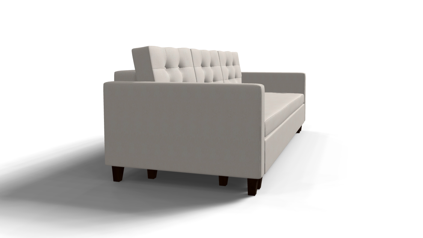 Canapea extensibila Alto, 3 locuri, lada depozitare, peste 100 culori disponibile, dimensiune pe comanda de la 210x95cm