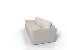 Canapea extensibila Malmo, 3 locuri, lada depozitare, peste 100 culori disponibile, dimensiune pe comanda de la 210x95cm - SofaMix.ro