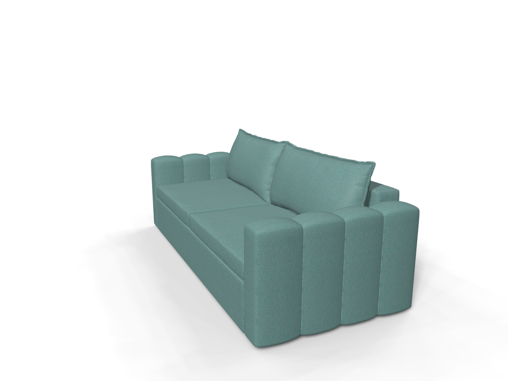 Canapea extensibila Falco, 3 locuri, peste 100 culori disponibile, dimensiune pe comanda de la 210x85cm