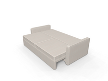 Canapea extensibila Malmo, 3 locuri, lada depozitare, peste 100 culori disponibile, dimensiune pe comanda de la 210x95cm - SofaMix.ro