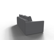 Canapea extensibila Lima, 3 locuri, lada depozitare, peste 100 culori disponibile, dimensiune pe comanda de la 210x95cm - SofaMix.ro