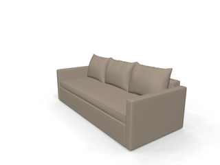 Canapea extensibila Aria, 3 locuri, peste 100 culori disponibile, dimensiune pe comanda de la 210x95cm
