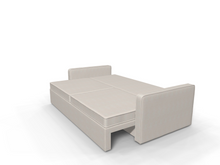Canapea extensibila Andora, 3 locuri, lada depozitare, peste 100 culori disponibile, dimensiune pe comanda de la 210x95cm - SofaMix.ro